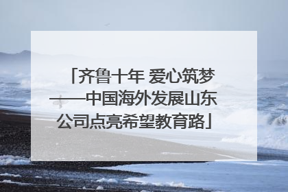 齐鲁十年 爱心筑梦——中国海外发展山东公司点亮希望教育路