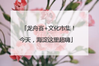龙舟赛+文化市集！今天，海淀这里超嗨