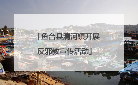 鱼台县清河镇开展反邪教宣传活动
