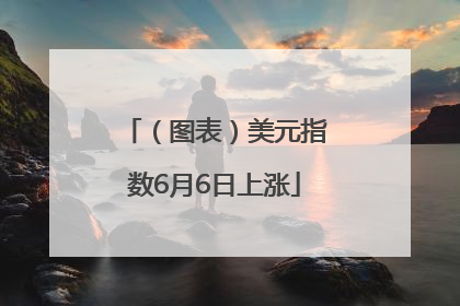 （图表）美元指数6月6日上涨