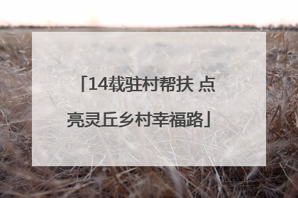 14载驻村帮扶 点亮灵丘乡村幸福路