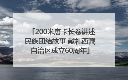 200米唐卡长卷讲述民族团结故事 献礼西藏自治区成立60周年