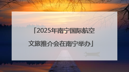 2025年南宁国际航空文旅推介会在南宁举办