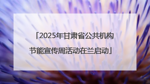 2025年甘肃省公共机构节能宣传周活动在兰启动