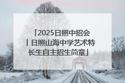 2025日照中招会丨日照山海中学艺术特长生自主招生简章
