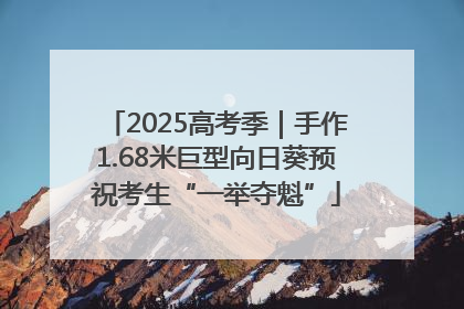 2025高考季｜手作1.68米巨型向日葵预祝考生“一举夺魁”