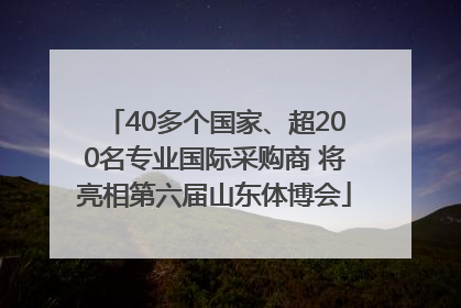 40多个国家、超200名专业国际采购商 将亮相第六届山东体博会