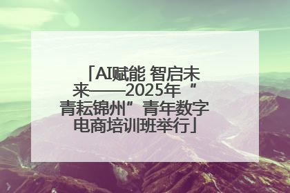 AI赋能 智启未来——2025年“青耘锦州”青年数字电商培训班举行